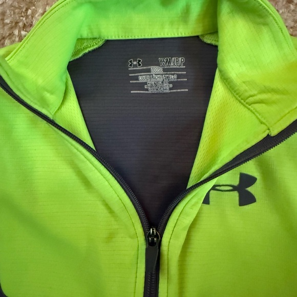 Under Armour Neon Yellow and Gray Jacket - Picture 2 of 2